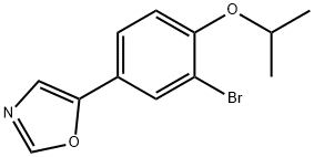 5-(3-bromo-4-isopropoxyphenyl)oxazole Structure