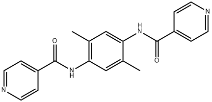 N,N'-(2,5-dimethyl-1,4-phenylene)diisonicotinamide Structure