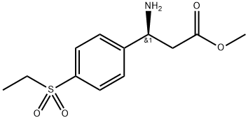 methyl (S)-3-amino-3-(4-(ethylsulfonyl)phenyl)propanoate Structure