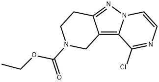 Pyrido[4',3':3,4]pyrazolo[1,5-a]pyrazine-2(1H)-carboxylic acid, 10-chloro-3,4-dihydro-, ethyl ester Structure