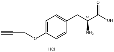 L-Tyrosine, O-2-propyn-1-yl-, hydrochloride (1:1) Structure