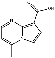 Pyrrolo[1,2-a]pyrimidine-8-carboxylic acid, 4-methyl- Structure