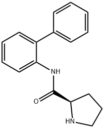 N-?[1,?1'-?biphenyl]?-?2-?yl-?, (2R)? 2-?Pyrrolidinecarboxami?de Structure