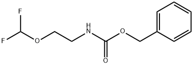 Carbamic acid, N-[2-(difluoromethoxy)ethyl]-, phenylmethyl ester Structure