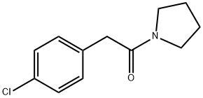 Ethanone, 2-(4-chlorophenyl)-1-(1-pyrrolidinyl)- Structure