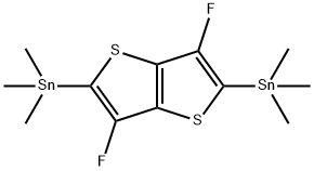 Stannane, 1,1'-(3,6-difluorothieno[3,2-b]thiophene-2,5-diyl)bis[1,1,1-trimethyl- 구조식 이미지