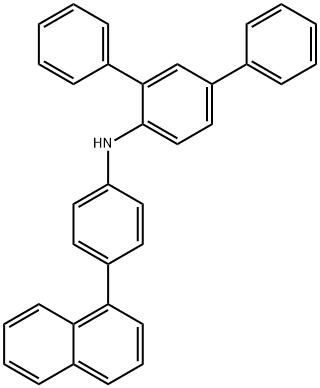 [1,1':3',1''-Terphenyl]-4'-amine, N-[4-(1-naphthalenyl)phenyl]- 구조식 이미지