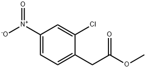 Benzeneacetic acid, 2-chloro-4-nitro-, methyl ester Structure