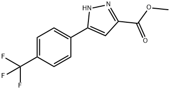 1H-Pyrazole-3-carboxylic acid, 5-[4-(trifluoromethyl)phenyl]-, methyl ester Structure