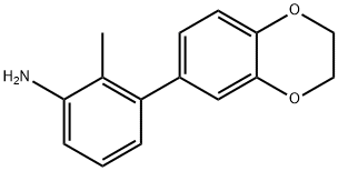 3-(2,3-dihydrobenzo[b][1,4]dioxin-6-yl)-2-methylaniline(WXC09175) Structure