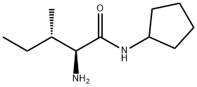 Pentanamide, 2-amino-N-cyclopentyl-3-methyl-, (2S,3S)- Structure