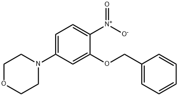 Morpholine, 4-[4-nitro-3-(phenylmethoxy)phenyl]- 구조식 이미지