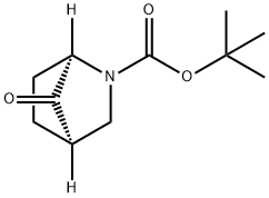 2-Azabicyclo[2.2.1]heptane-2-carboxylic acid, 7-oxo-, 1,1-dimethylethyl ester, (1R,4R)- Structure