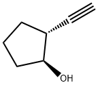 Cyclopentanol, 2-ethynyl-, (1S,2R)- Structure