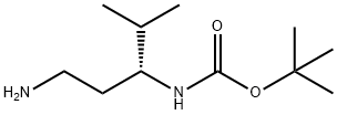 Carbamic acid, N-[(1R)-1-(2-aminoethyl)-2-methylpropyl]-, 1,1-dimethylethyl ester Structure