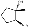 (1S,2S)-2-amino-1-methyl-cyclopentanol Structure