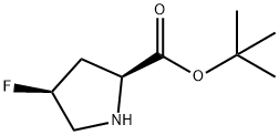 L-Proline, 4-fluoro-, 1,1-dimethylethyl ester, (4S)- Structure