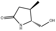 (4R,5R)-5-Hydroxymethyl-4-methyl-pyrrolidin-2-one Structure