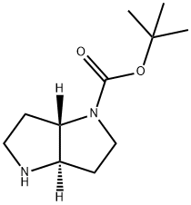 Pyrrolo[3,2-b]pyrrole-1(2H)-carboxylic acid, hexahydro-, 1,1-dimethylethyl ester, (3aR,6aS)- Structure