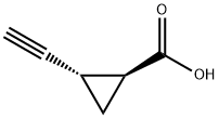 Cyclopropanecarboxylic acid, 2-ethynyl-, (1S,2S)- 구조식 이미지