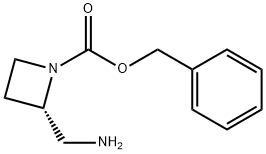 (S)-benzyl 2-(aminomethyl)azetidine-1-carboxylate Structure