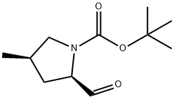 (2R,4R)-tert-Butyl 2-formyl-4-methylpyrrolidine-1-carboxylate 구조식 이미지