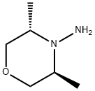 4-Morpholinamine, 3,5-dimethyl-, (3S,5S)- Structure