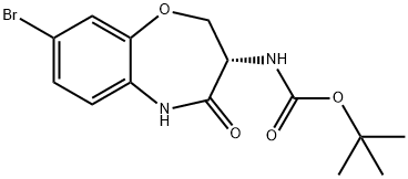 tert-Butyl (S)-(8-bromo-4-oxo-2,3,4,5-tetrahydrobenzo[b][1,4]oxazepin-3-yl)carbamate 구조식 이미지