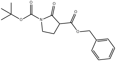 1,3-Pyrrolidinedicarboxylic acid, 2-oxo-, 1-(1,1-dimethylethyl) 3-(phenylmethyl) ester Structure