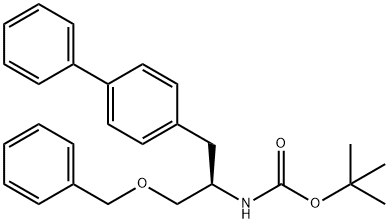 1,1-Dimethylethyl Ester-N-[(1R)-1-([1,1'-biphenyl]-4-ylmethyl)-2-(phenylmethoxy)ethyl] Carbamic Acid Structure