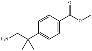 Benzoic acid, 4-(2-amino-1,1-dimethylethyl)-, methyl ester Structure