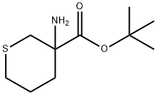 2H-Thiopyran-3-carboxylic acid, 3-aminotetrahydro-, 1,1-dimethylethyl ester Structure