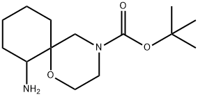 1-Oxa-4-azaspiro[5.5]undecane-4-carboxylic acid, 7-amino-, 1,1-dimethylethyl ester Structure