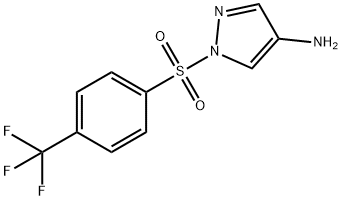 1H-Pyrazol-4-amine, 1-[[4-(trifluoromethyl)phenyl]sulfonyl]- Structure