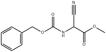 Glycine, 2-cyano-N-[(phenylmethoxy)carbonyl]-, methyl ester Structure