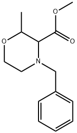 methyl 4-benzyl-2-methylmorpholine-3-carboxylate Structure