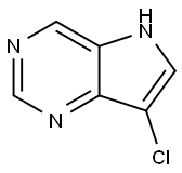 5H-Pyrrolo[3,2-d]pyrimidine, 7-chloro- Structure