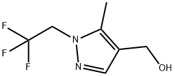 5-methyl-1-(2,2,2-trifluoroethyl)-1H-pyrazol-4-yl]methanol Structure