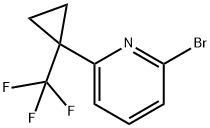 2-bromo-6-(1-(trifluoromethyl)cyclopropyl)pyridine Structure