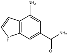 1H-Indole-6-carboxamide, 4-amino- Structure