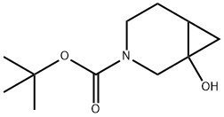 3-Azabicyclo[4.1.0]heptane-3-carboxylic acid, 1-hydroxy-, 1,1-dimethylethyl ester Structure