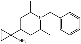Cyclopropanamine, 1-[2,6-dimethyl-1-(phenylmethyl)-4-piperidinyl]- Structure