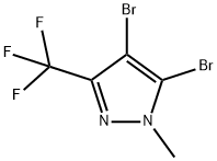 1H-Pyrazole, 4,5-dibromo-1-methyl-3-(trifluoromethyl)- 구조식 이미지