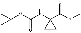 Carbamic acid, N-[1-[(dimethylamino)carbonyl]cyclopropyl]-, 1,1-dimethylethyl ester Structure