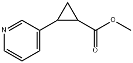 Cyclopropanecarboxylic acid, 2-(3-pyridinyl)-, methyl ester Structure