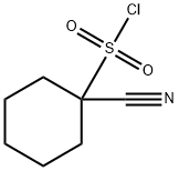 Cyclohexanesulfonyl chloride, 1-cyano- 구조식 이미지