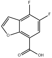 7-Benzofurancarboxylic acid, 4,5-difluoro- Structure