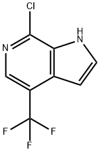 1H-Pyrrolo[2,3-c]pyridine, 7-chloro-4-(trifluoromethyl)- Structure