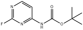Carbamic acid, N-(2-fluoro-4-pyrimidinyl)-, 1,1-dimethylethyl ester Structure