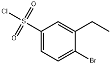 Benzenesulfonyl chloride, 4-bromo-3-ethyl- Structure